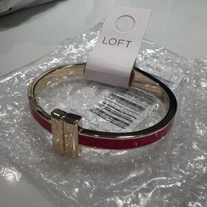 NWT LOFT Cait Cuff Tamale Gold Hinge Statement Bracelet